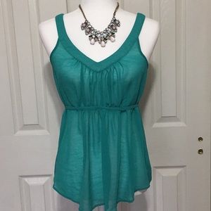 Turquoise Sheer Blouse
